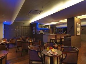 Avaition styled bar at Goldfinch Bengaluru
